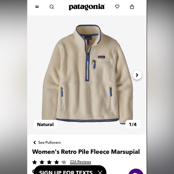 Patagonia Sweaters - Patagonia Women's Retro Pile Fleece Marsupial